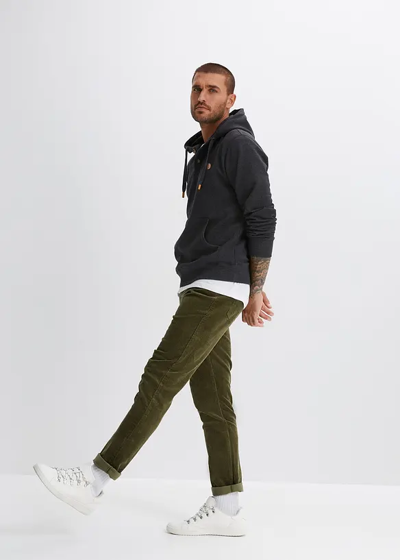 Sweatshirt med hette og myk børstet innside, bonprix