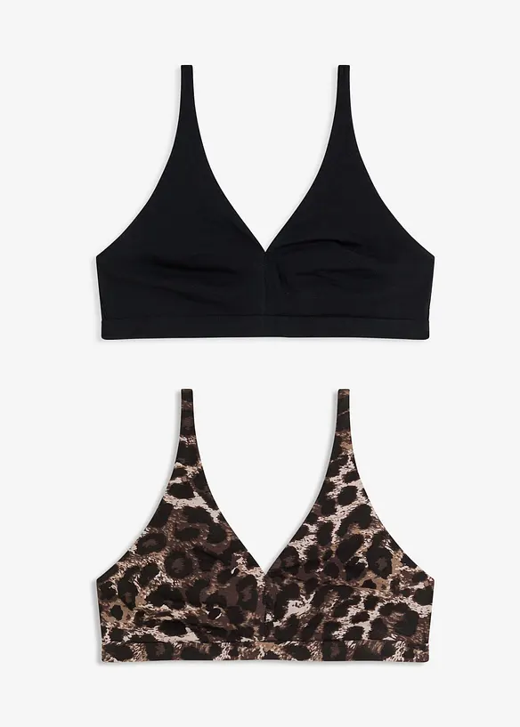 Bralette uten bøyle med økologisk bomull, bonprix