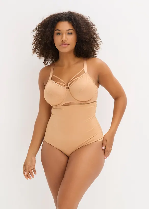 High Waist shape-truse i skimrende materiale, middels formende, bonprix