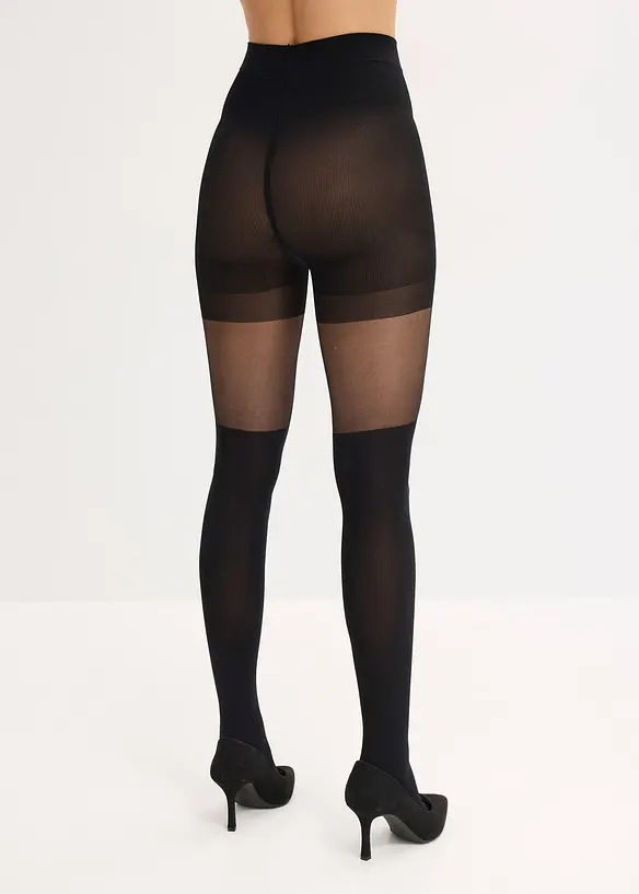 Formende strømpebukse i overknee-look, bonprix