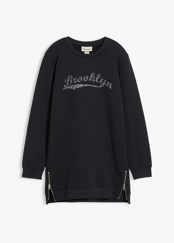 Sweathirtkjole i 100% økologisk bomull, bonprix