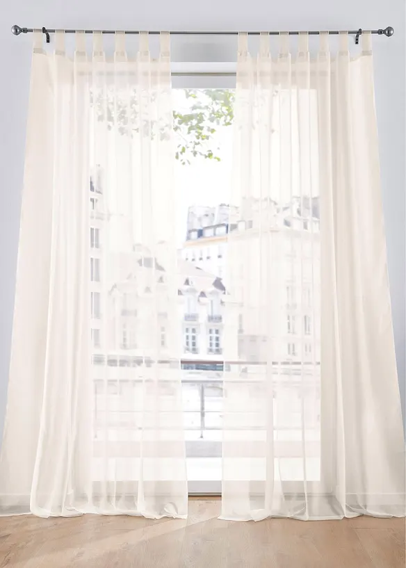 Gardiner i lett voile (2-pack), bonprix