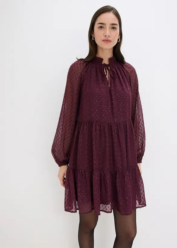 Tunikakjole med glittereffekt, bonprix