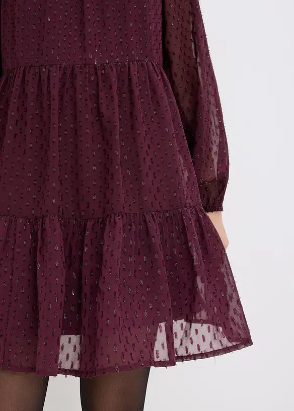 Tunikakjole med glittereffekt, bonprix