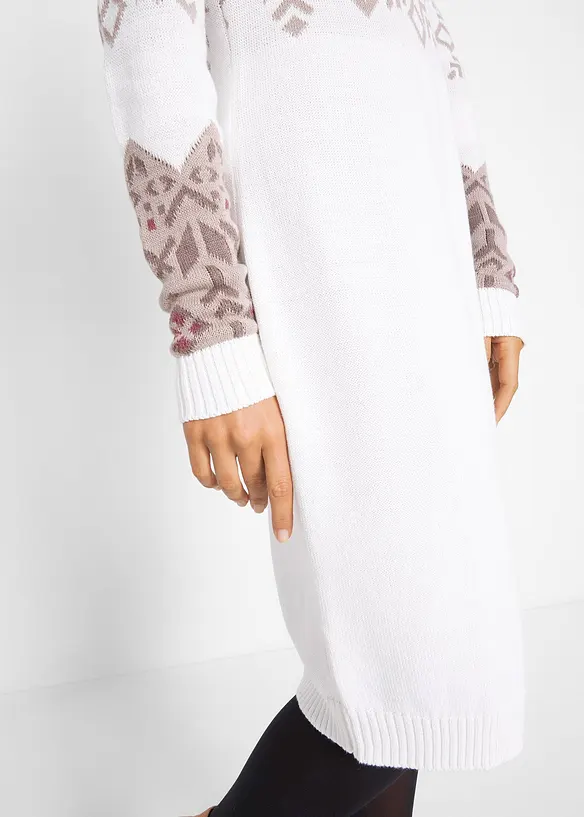 Strikkekjole med fint mønster, bonprix