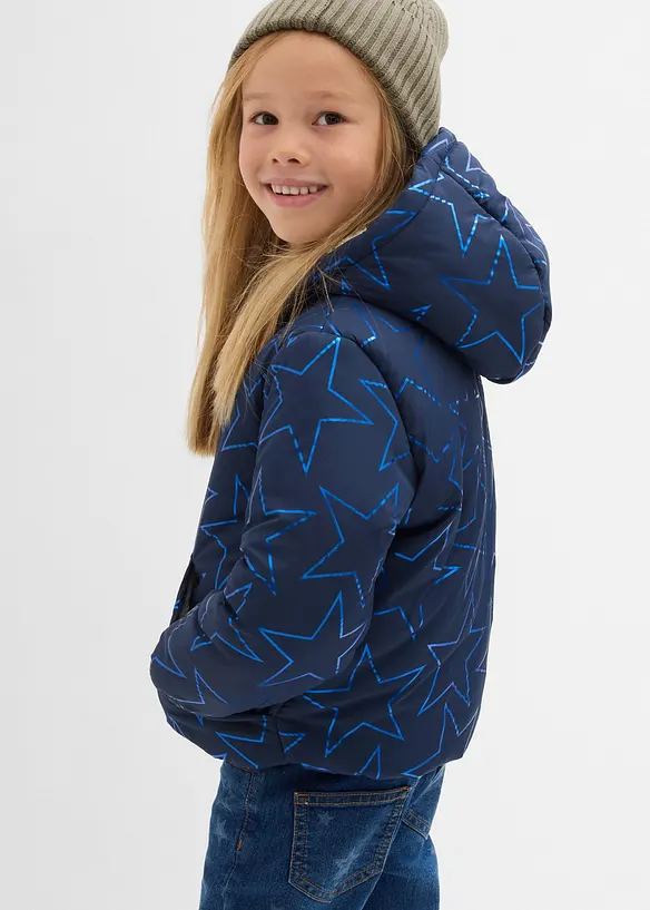 Vannavvisende vinterjakke med teddyfôr, bonprix