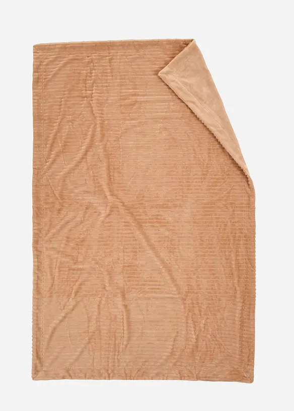 Cashmere Touch-pledd i kordfløyel-aktig materiale, bonprix