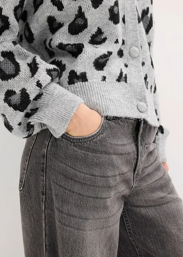 Mønstret cardigan, bonprix