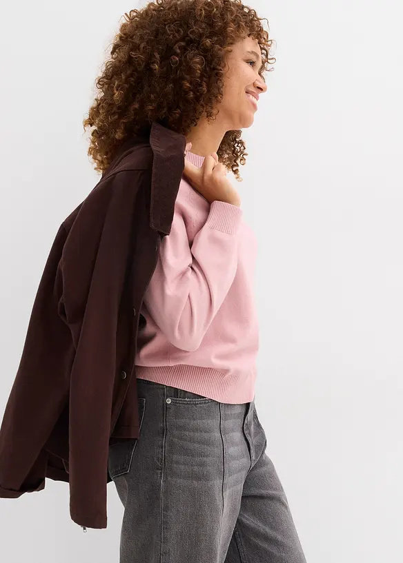 Finstrikket genser, bonprix