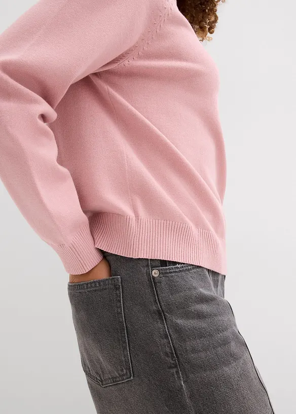 Finstrikket genser, bonprix