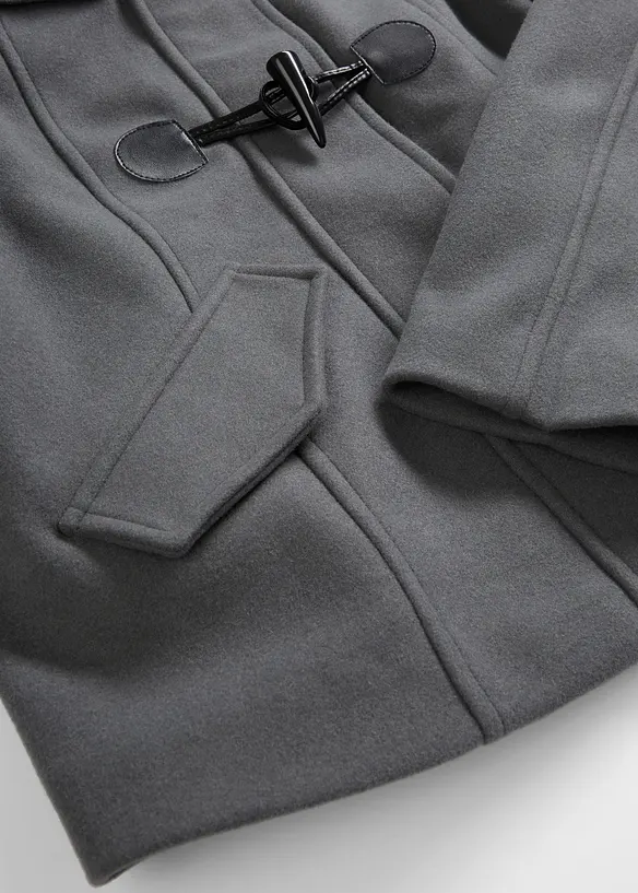 Duffeljakke i ullstil, bonprix