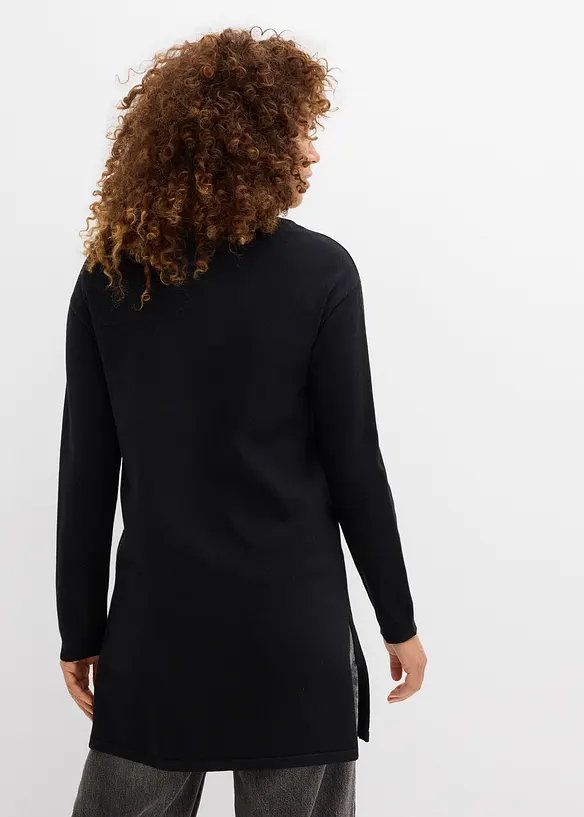 Lang genser med resirkulert bomull, bonprix