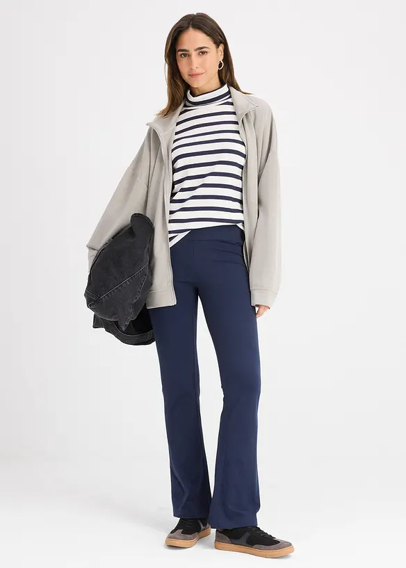 Slengbukse i økologisk bomull med stretch, bonprix