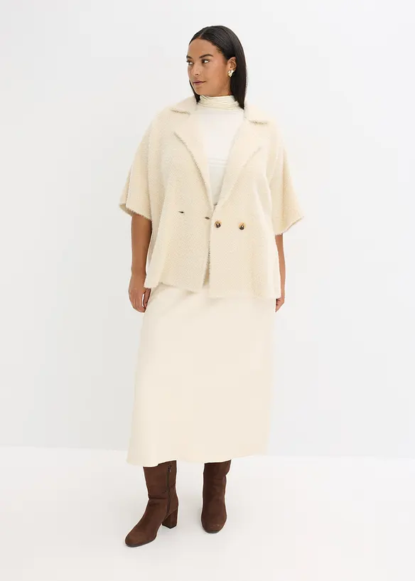 Cardigan med fjærgarn, bonprix