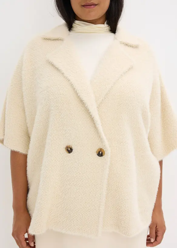 Cardigan med fjærgarn, bonprix