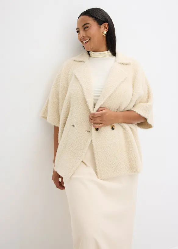 Cardigan med fjærgarn, bonprix