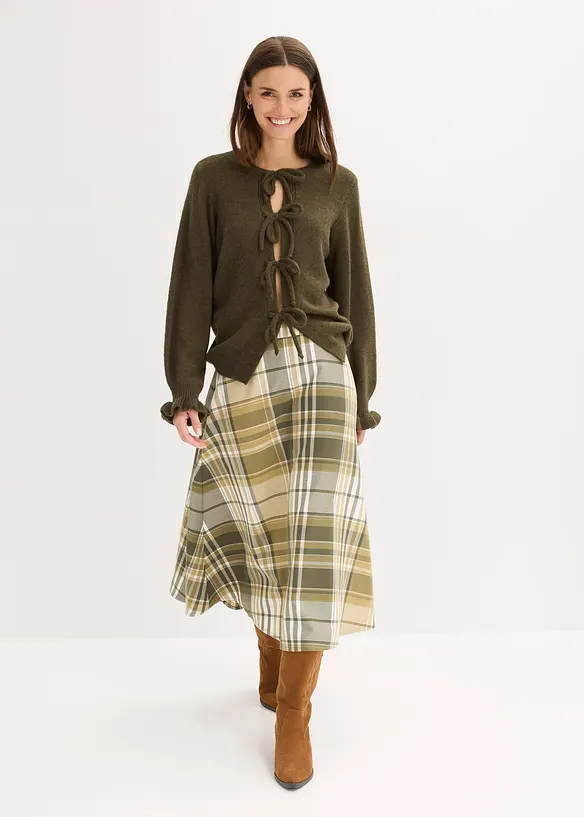 Oversized cardigan i mykt materiale med ull, bonprix