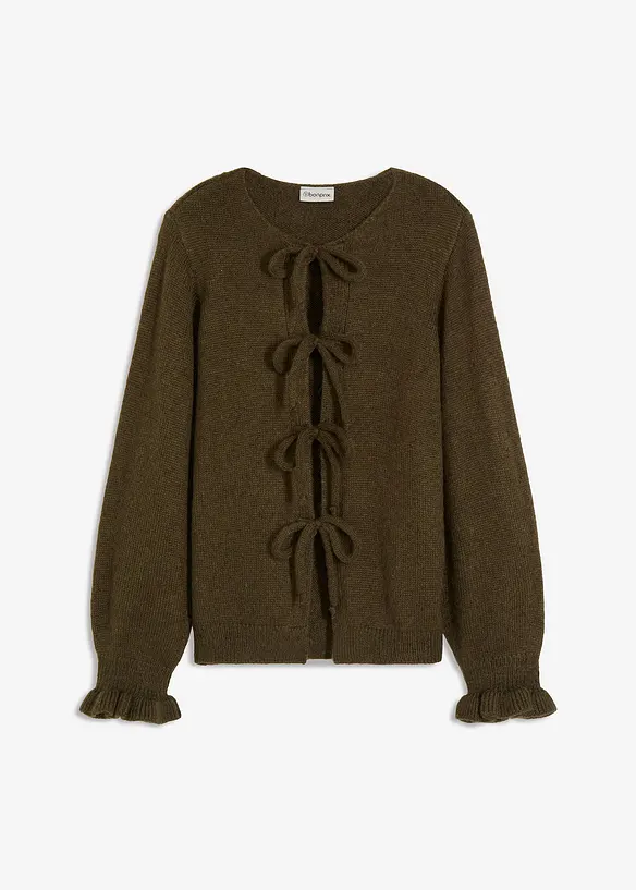 Oversized cardigan i mykt materiale med ull, bonprix