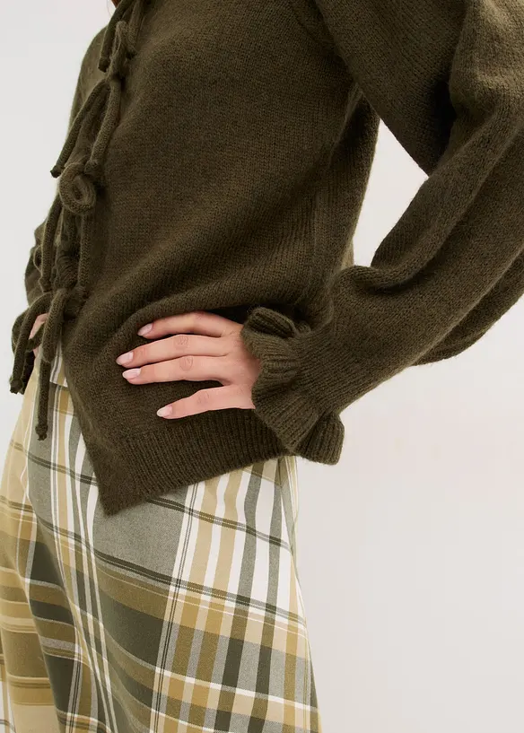 Oversized cardigan i mykt materiale med ull, bonprix