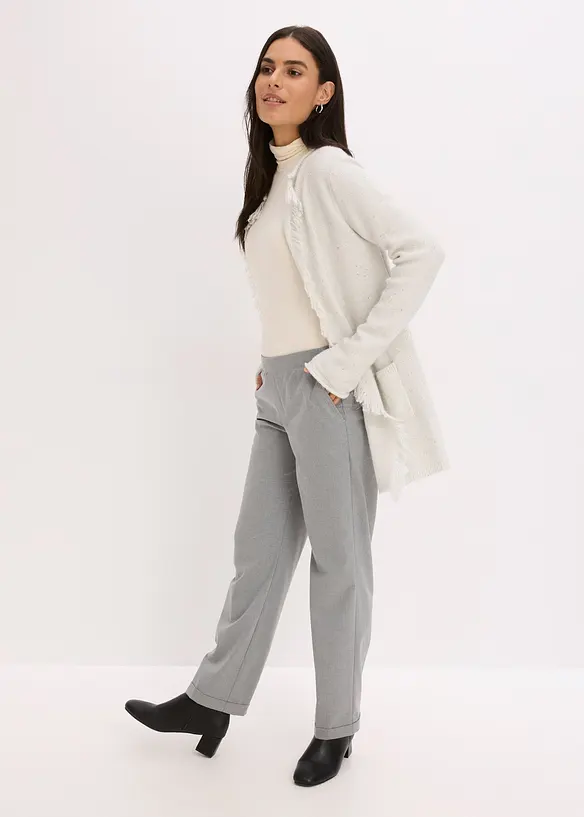 Kort strikkekåpe med paljetter og glansgarn, bonprix