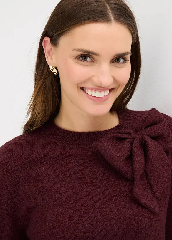 Genser med applikert sl&oslash;yfe, bonprix