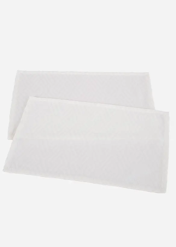 Bordbrikker i økologisk bomull (2-pack), bonprix