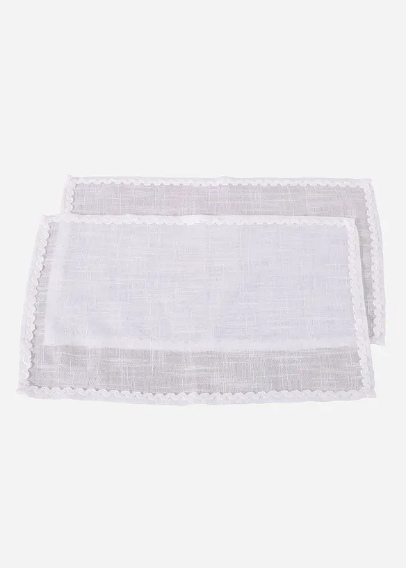 Bordbrikker med dekorativ bise (2-pack), bonprix