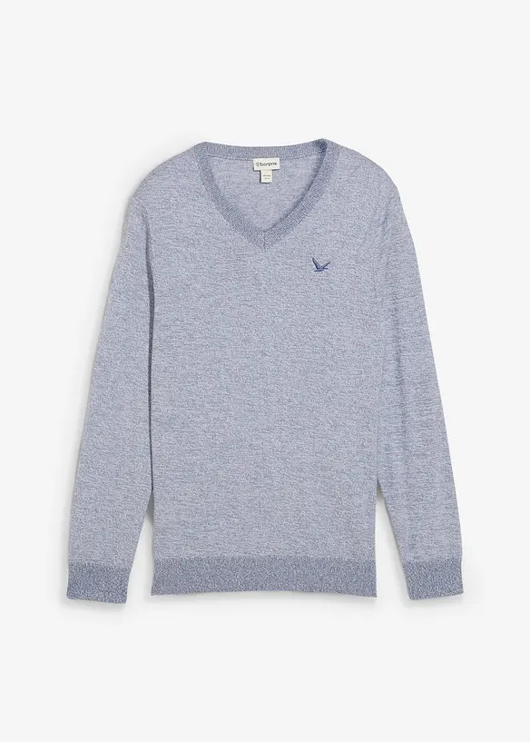 Finstrikket genser i 100% bomull, bonprix