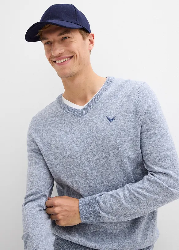 Finstrikket genser i 100% bomull, bonprix