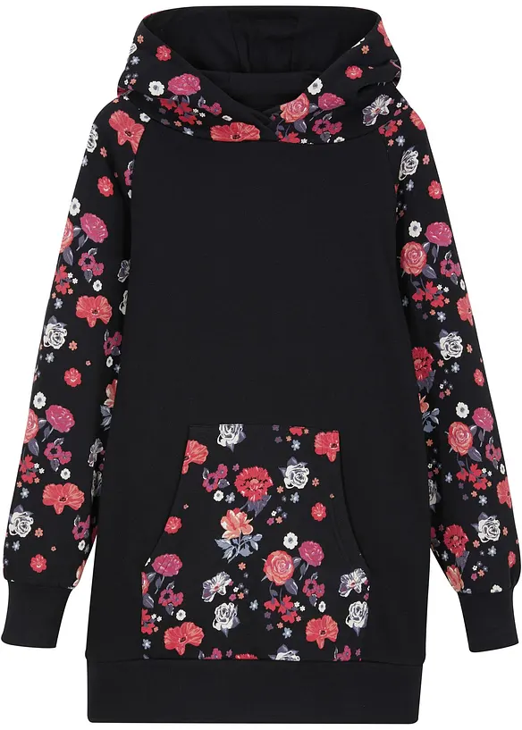 Sweatkjole i 100% bomull for barn, bonprix