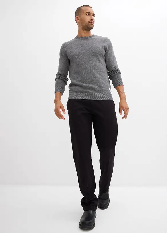 Finstrikket genser med resirkulert bomull, bonprix