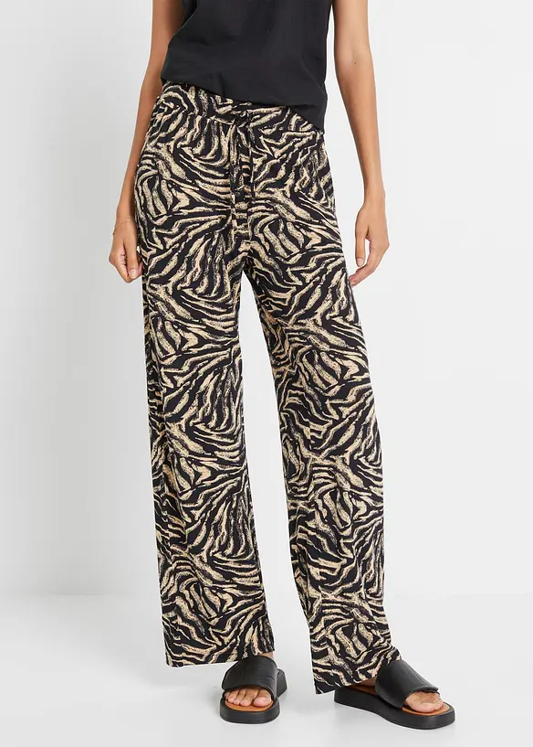 Jerseybukse i lett viskose, bonprix