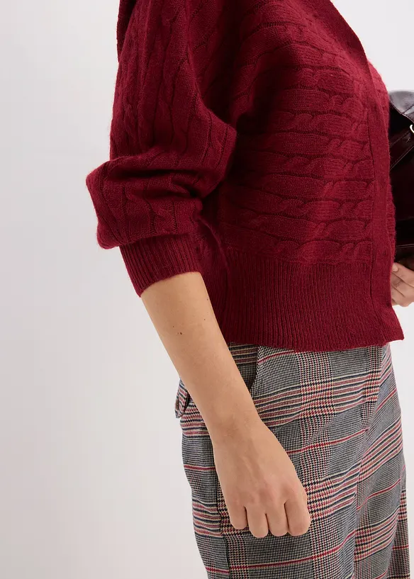 Oversized strikkejakke, bonprix