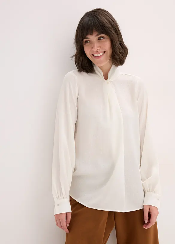 Bluse av lett sateng, bonprix