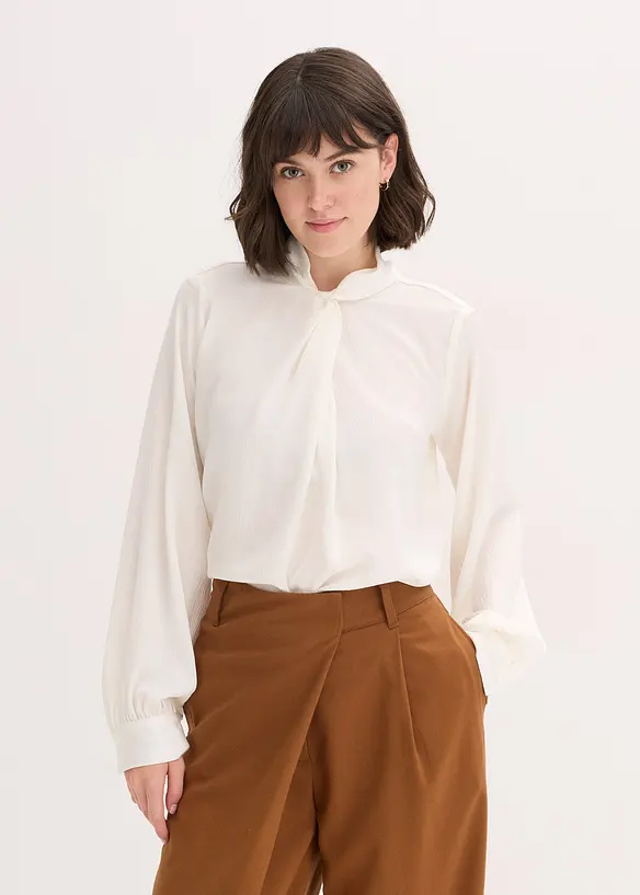 Bluse av lett sateng, bonprix