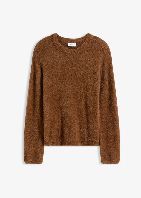 Genser i pusete stil, bonprix