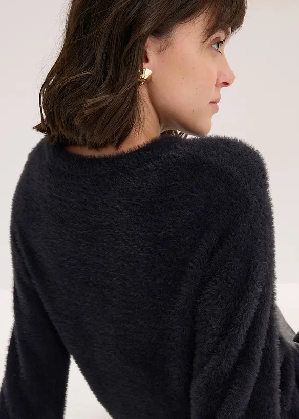 Genser i pusete stil, bonprix