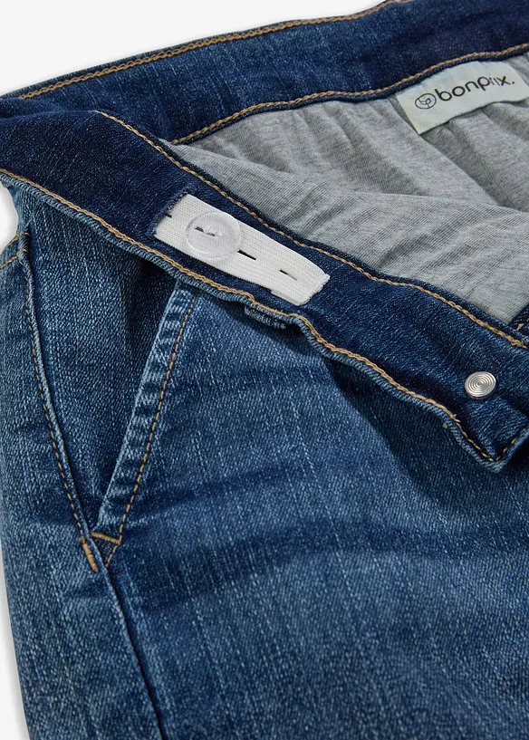 Loose Fit termo-jeans med jerseyfôr, Straight, bonprix