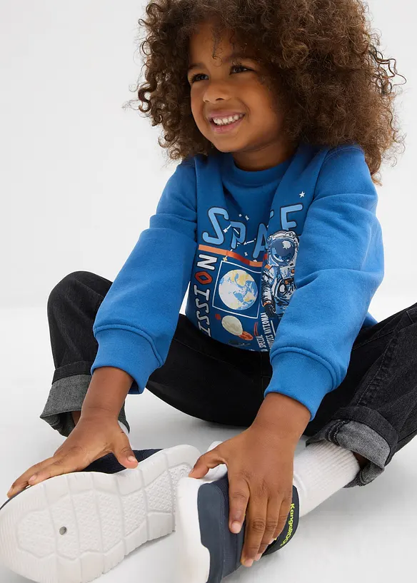 Sweatshirt i myk bomullsmiks, bonprix