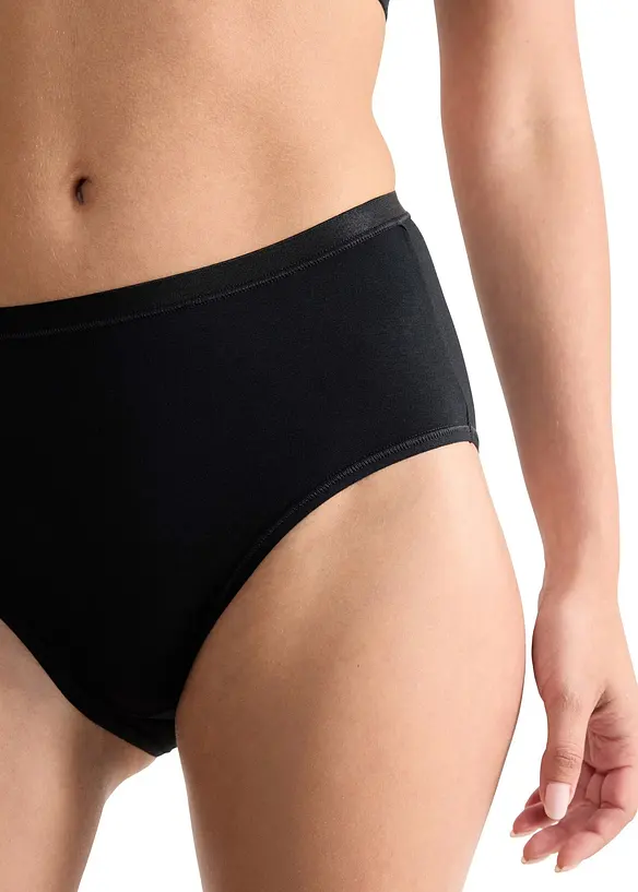 GO Daily Cotton Truse med høy midje (3-pack), Sloggi