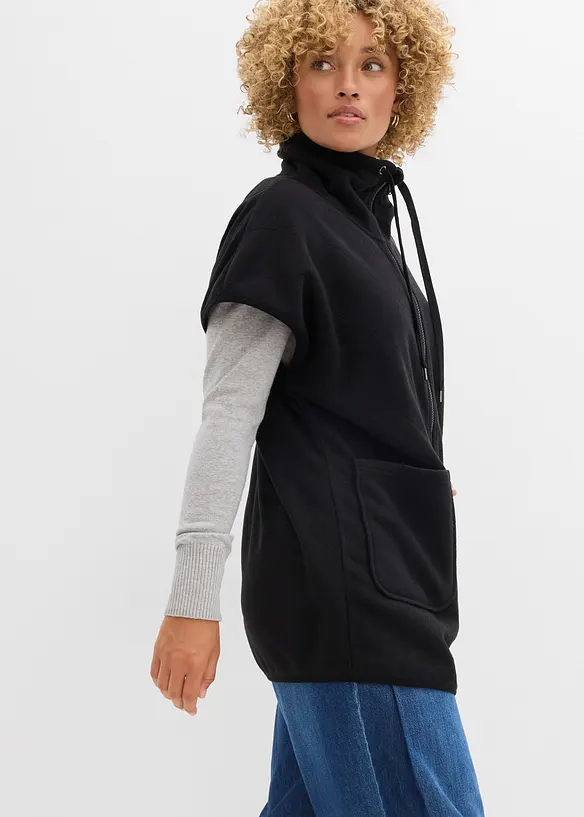 Fleecevest i resirkulert polyester, bonprix