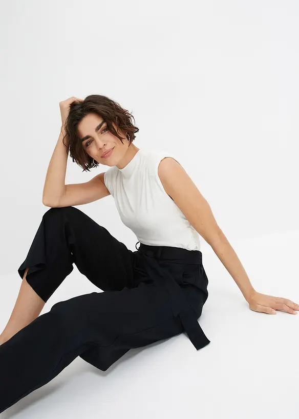 Culotte i luftig linmiks, bonprix