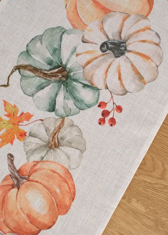 Bordløper med gresskar-motiv, bonprix