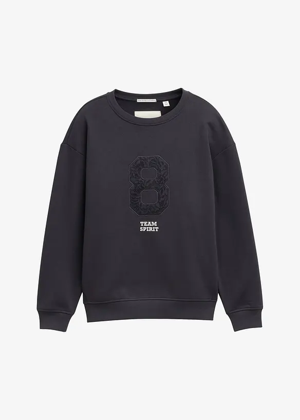 Oversized sweatshirt fra Tom Tailor med applikasjon, Tom Tailor