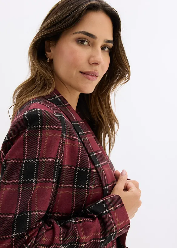 Kort blazer med smykkeknapp, bonprix