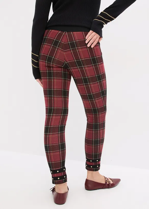 Jeggings med gullfargede nagler, bonprix