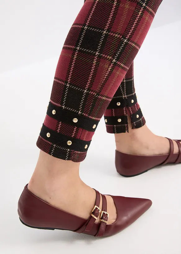 Jeggings med gullfargede nagler, bonprix