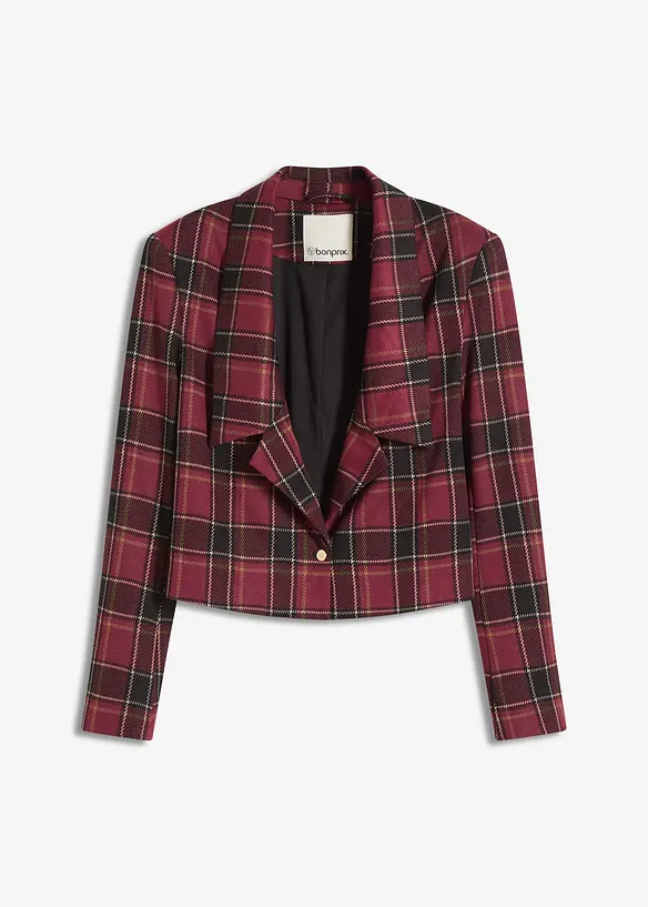 Kort blazer med smykkeknapp, bonprix