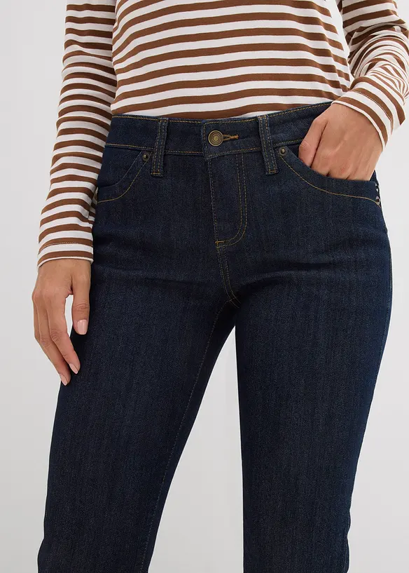 Straight-jeans Mid Waist, Stretch, bonprix