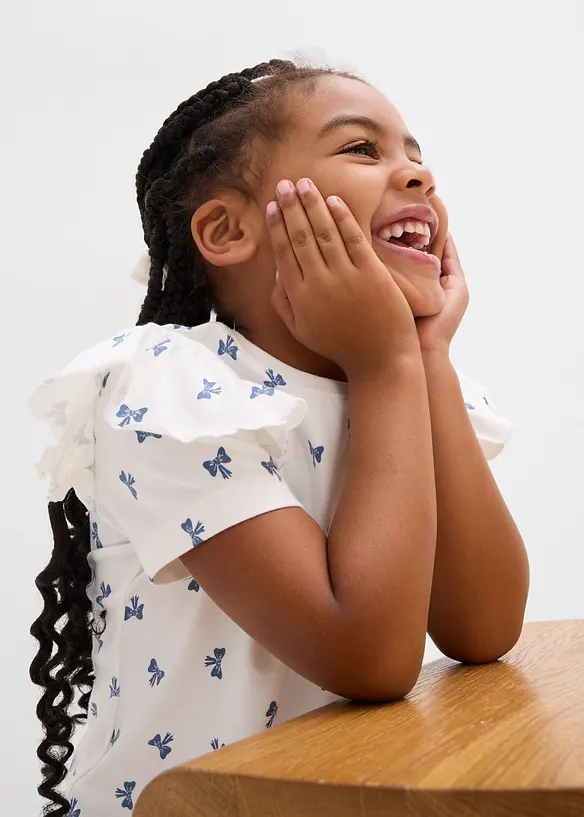 T-skjorte i økologisk bomull med elastan, bonprix